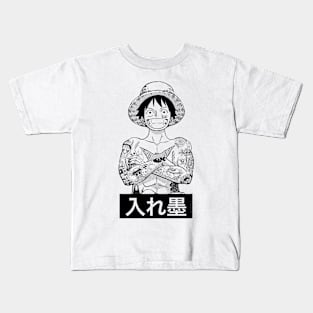 Luffy One Piece Tattoos Kids T-Shirt